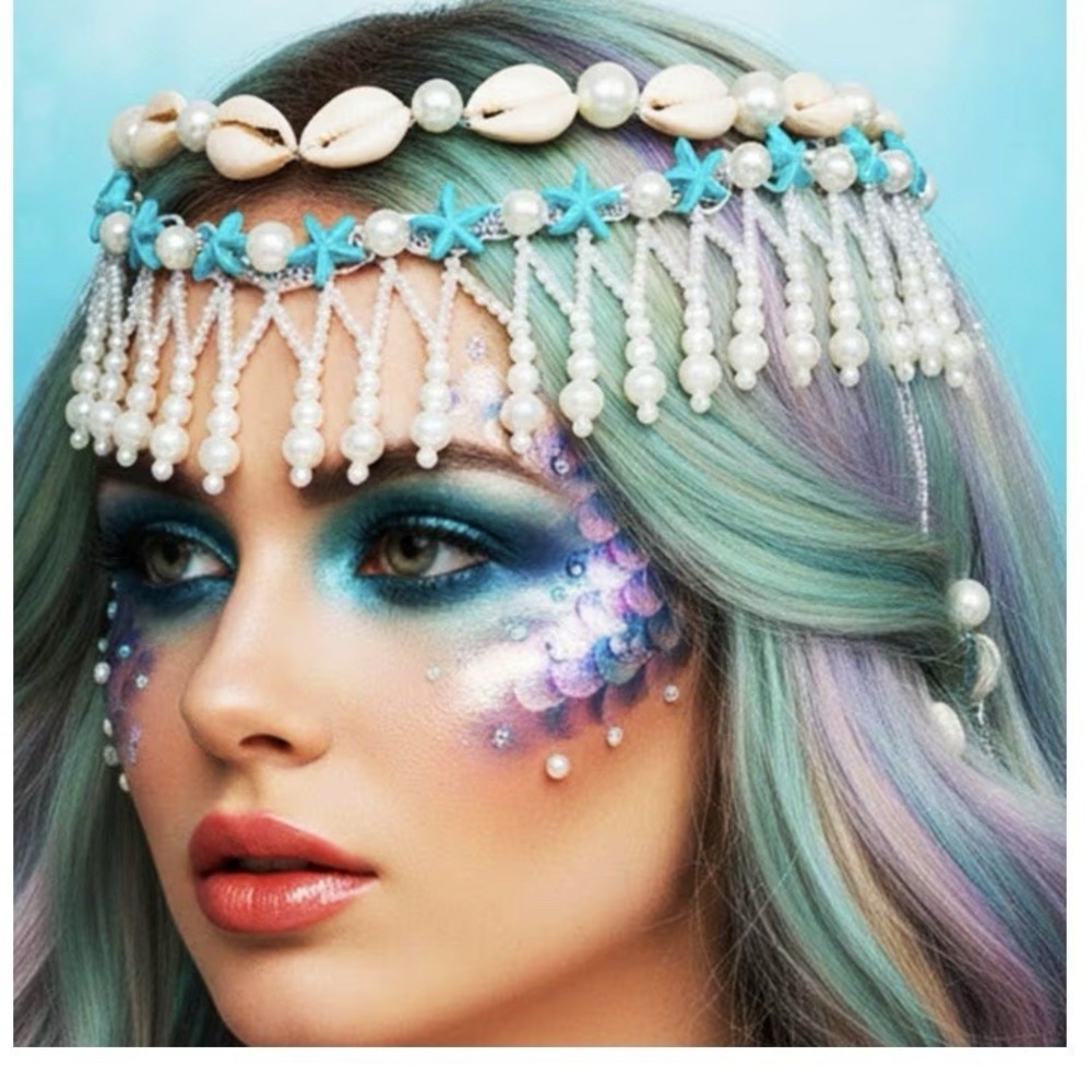 Seashell Wedding Tiara And Crowns‎ Silver Starfish Tiara Mermaid Hair Accesories